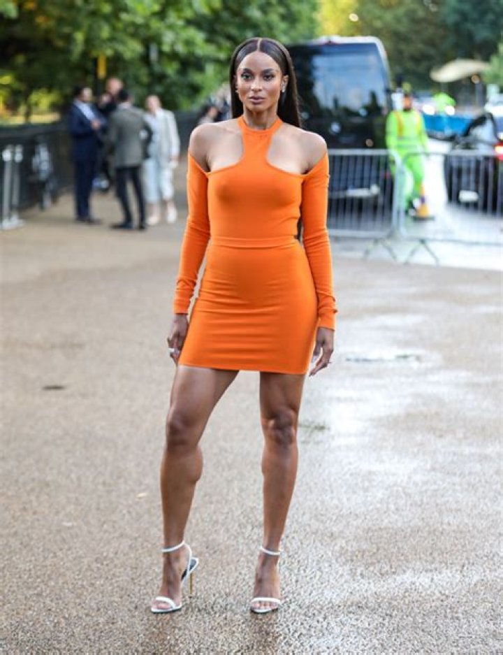 Ciara Slays In Sexy Cutout Orange Mini Dress At A Summer Party With Russell Wilson: Photos