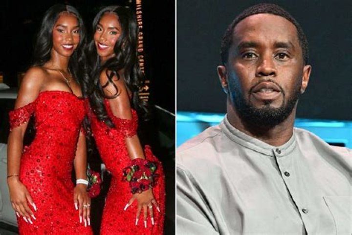 Diddy’s Twin Daughters Rock Sparkly Red Pantsuits Alongside Their Sister In A Mini Dress