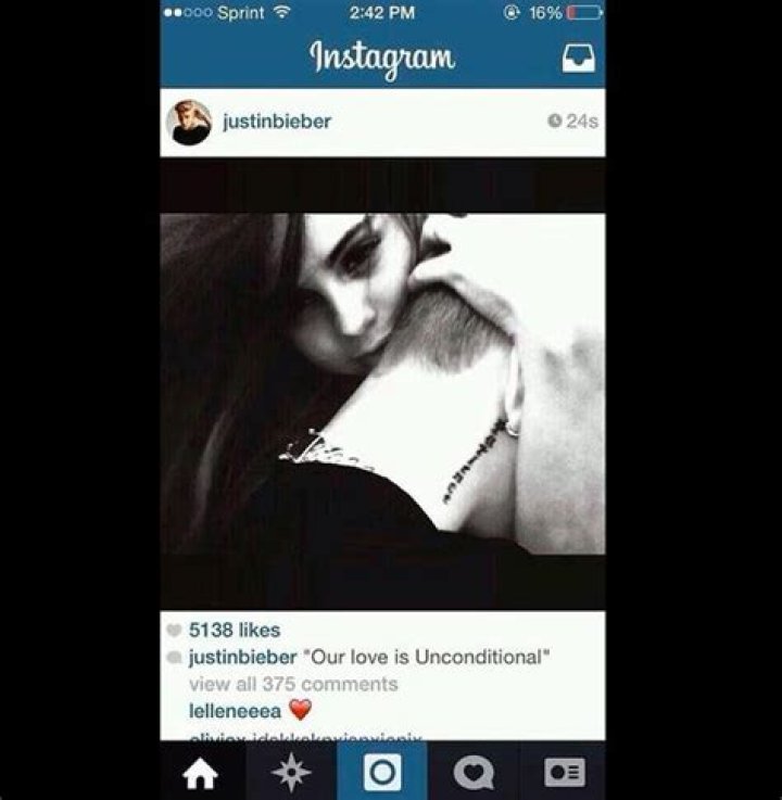 Justin Bieber Posts ‘Unconditional Love’ Message For Selena Gomez