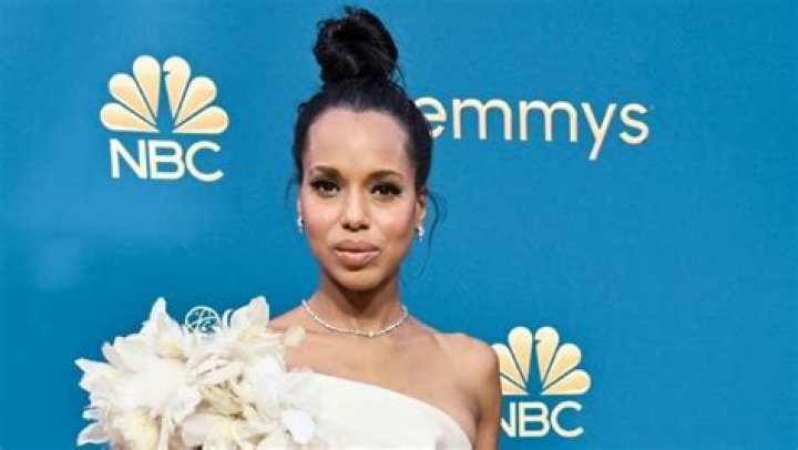 Kerry Washington Slays in Elie Saab Mini Dress & Black Stilettos On Emmys Gold Carpet: Photo
