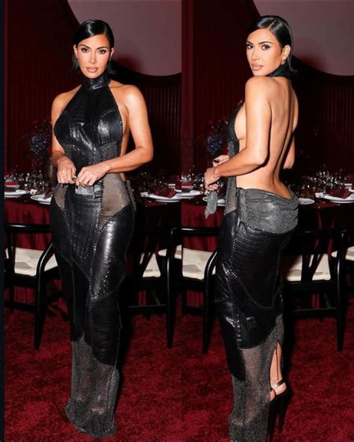 Kim Kardashian’s Waist Is The Tiniest It’s Ever Been In Tight Black Dress For Date Night With Kanye