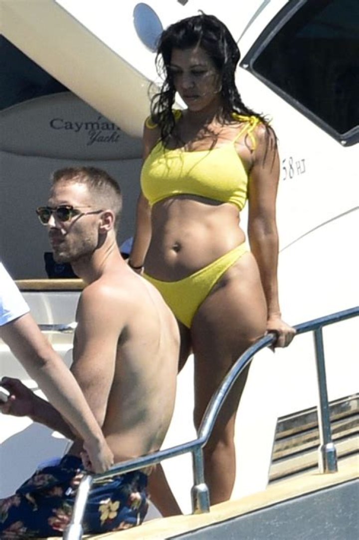 Kourtney Kardashian Gets Cheeky In Yellow Bikini On Luxury Yacht Cruise With Her Kids In Corsica — Pics
