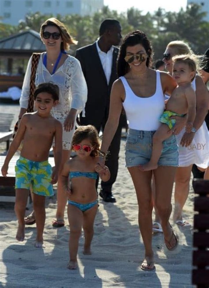 Kourtney Kardashian Hits The Beach With Her Kids For Fun Weekend Getaway — Pics