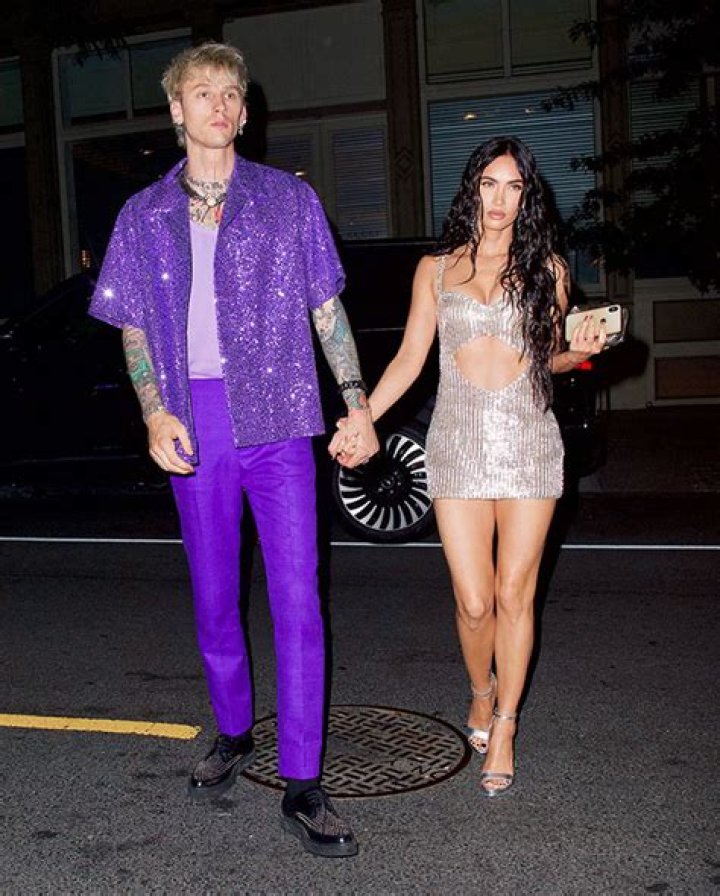 Machine Gun Kelly Wraps An Arm Around Megan Fox As They Leave Travis Barker’s Studio — Photos
