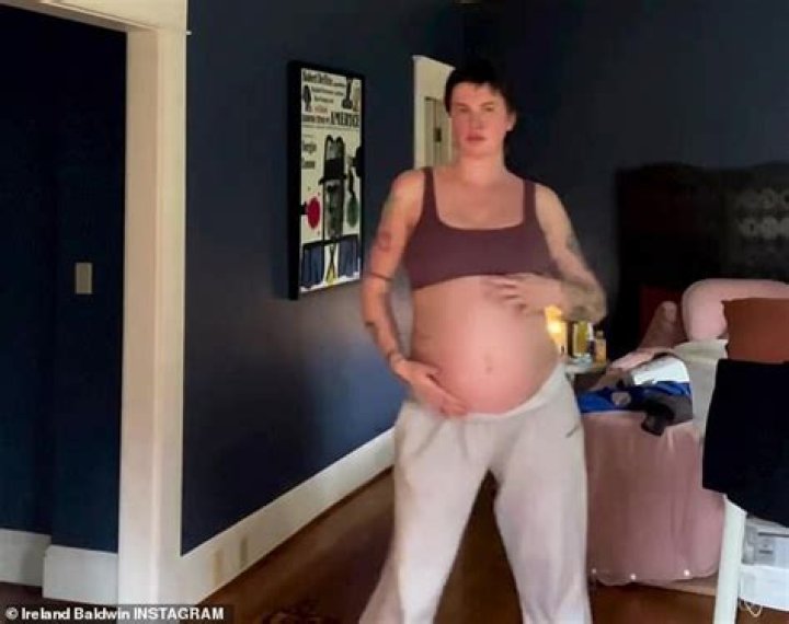 Pregnant Ireland Baldwin Shares Sweet Footage Of Her Baby Kicking In New Baby Bump Video