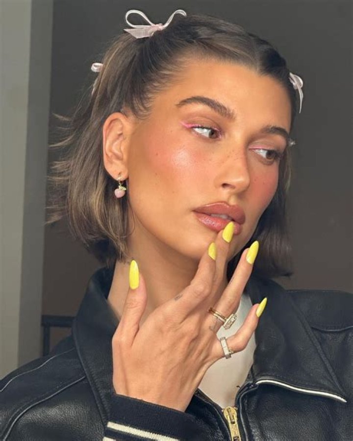 Recreate Hailey Bieber’s Iconic Nail-Lip Combo For Less Than $20 – Hollywood Life