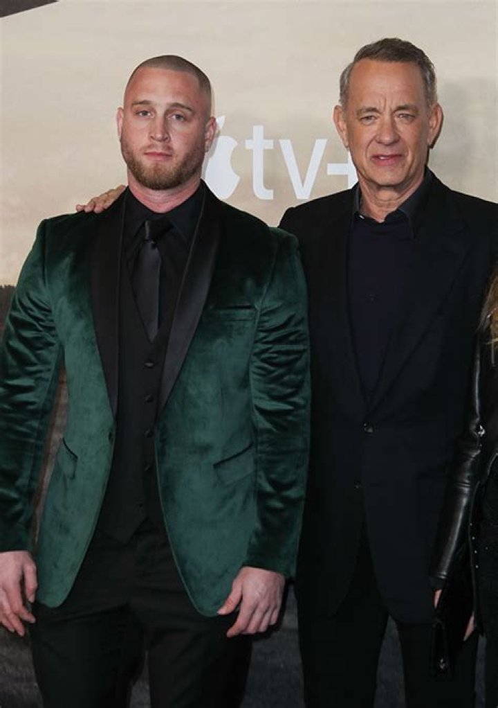 Tom Hanks Makes Rare Appearance With 2 Sons Chet & Truman Hanks at ‘Masters of the Air’ Premiere